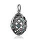 Filigree Silver Crystal Egg Pendant The Romanov, image , picture 3