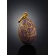 Floral Motif Gilded Silver Enamel Egg Pendant The Romanov, image , picture 2