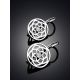 Stylish Silver Crystal Earrings The Sacral Collection, image , picture 2