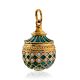 Retro Inspired Gilded Silver Enamel Egg Pendant The Romanov, image , picture 3