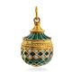 Retro Inspired Gilded Silver Enamel Egg Pendant The Romanov, image 