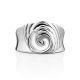 Glossy Shell Motif Silver Ring, Ring Size: 8 / 18, image , picture 4