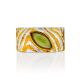 Textured Bicolor Silver Jade Band Ring, Ring Size: 8.5 / 18.5, image , picture 3