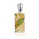 Textured Gilded Silver Jade Pendant, image , picture 4