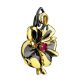 Chic Floral Design Gilded Silver Pendant, image , picture 4