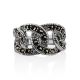 Refined Openwork Silver Marcasite Ring The Lace Collection, Ring Size: 5.5 / 16, image , picture 4