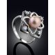 Ornate Silver Pearl Ring, Ring Size: 8 / 18, image , picture 2