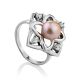 Ornate Silver Pearl Ring, Ring Size: 6.5 / 17, image 