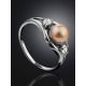 Classy Silver Pearl Ring, Ring Size: 8 / 18, image , picture 2