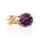 Lustrous Gilded Silver Amethyst Ring, Ring Size: 6.5 / 17, image , picture 4