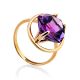 Fabulous Gilded Silver Amethyst Ring, Ring Size: 8.5 / 18.5, image 