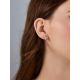 Silver Studs With White Crystals The Aurora, image , picture 5