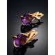 Luminous Gilded Silver Amethyst Earrings, image , picture 2