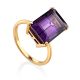 Ultra Stylish Baguette Cut Amethyst Ring, Ring Size: 9 / 19, image 