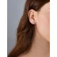 Silver Studs With White Crystals The Aurora							, image , picture 3