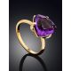 Flamboyant Gilded Silver Amethyst Ring, Ring Size: 9.5 / 19.5, image , picture 2
