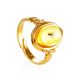 Amber Ring With Insect Inclusions The Clio, Ring Size: Adjustable, image 