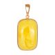 Gold-Plated Drop Pendant With Honey Amber The Cascade, image 