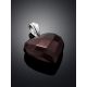 Cute Faceted Cherry Amber Heart Pendant, image , picture 2