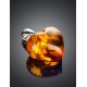 Bright Cognac Amber Heart Pendant, image , picture 2
