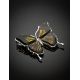 Luminous Butterfly-Like Amber Brooch, image , picture 2