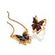 Chic Butterfly Motif Amber Pendant Necklace, image , picture 4