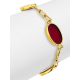 Classy Red Amber Chain Bracelet The Sangria, image , picture 3