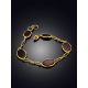 Classy Red Amber Chain Bracelet The Sangria, image , picture 2