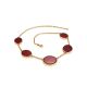 Voluptuous Gilded Silver Amber Necklace The Sangria, image , picture 3