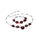 Red Amber Statement Necklace The Sangria, image , picture 4