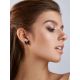 Cute Amber Butterfly Stud Earrings, image , picture 3