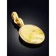 Luminous Gilded Silver Amber Pendant The Palazzo, image , picture 2