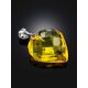 Faceted Amber Heart Pendant, image , picture 2