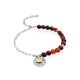 Boho Style Silver Amber Bracelet The Palazzo, image 