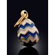 Playful Design Gilded Silver Enamel Egg Pendant The Romanov, image , picture 3