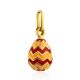 Two Tone Gilded Silver Enamel Egg Shaped Pendant The Romanov, image , picture 3