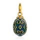 Classy Gilded Silver Enamel Egg Pendant The Romanov, image 
