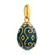 Classy Gilded Silver Enamel Egg Pendant The Romanov, image , picture 3