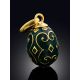 Classy Gilded Silver Enamel Egg Pendant The Romanov, image , picture 2