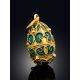 Designer Gilded Silver Enamel Egg Shaped Pendant The Romanov, image , picture 2