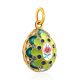 Gilded Silver Green Enamel Egg Pendant The Romanov, image , picture 3
