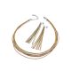 Trendy Multi-Strand Gilded Silver Necklace The Silk, image , picture 4