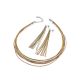 Trendy Multi-Strand Gilded Silver Necklace The Silk, image , picture 5