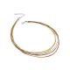 Trendy Multi-Strand Gilded Silver Necklace The Silk, image , picture 4