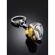 Natural Amber Heart Locket Keychain, image , picture 2