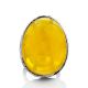 Luminous Baltic Amber Ring The Bella Terra, Ring Size: Adjustable, image , picture 3