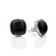 Versatile Silver Onyx Stud Earrings The Bella Terra, image 