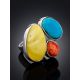 Exclusive Multi Stone Cocktail Ring The Bella Terra, Ring Size: Adjustable, image , picture 2