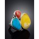 Flamboyant Multi Stone Cocktail Ring The Bella Terra, Ring Size: Adjustable, image , picture 2