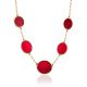 Voluptuous Gilded Silver Amber Necklace The Sangria, image 